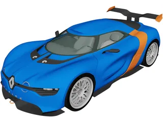 Renault Alpine A110-50 (2012) 3D Model 3D Preview