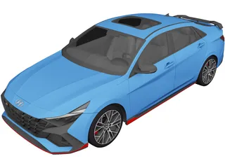 Hyundai Elantra N (2022) 3D Model