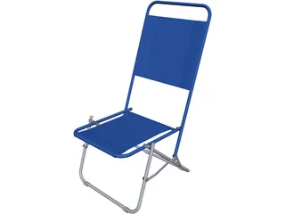 Folding Chair CAD 3D Model