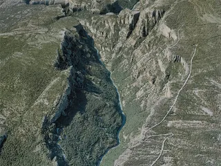 Gorges Du Verdon Canyon City, France (2021) 3D Model