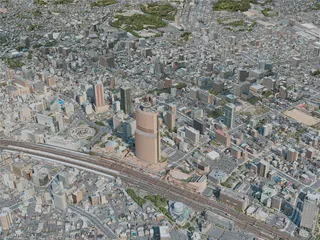 Hamamatsu City, Japan (2021) 3D Model