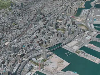 Kobe City, Japan (2021) 3D Model