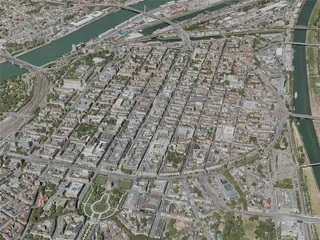 Mannheim City, Germany (2021) 3D Model