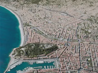 Nice City, France (2021) 3D Model