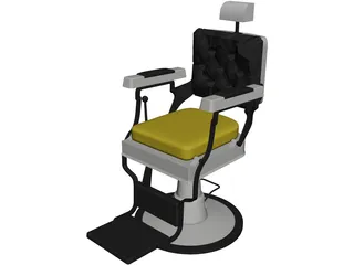 Barber Chair 3D Model