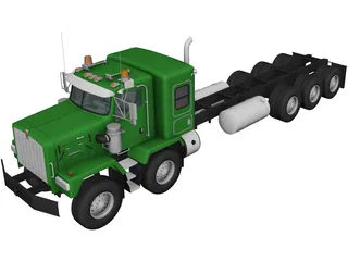 Kenworth C500 Chassis (2005) 3D Model 3D Preview