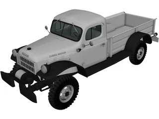 Dodge Power Wagon (1971) 3D Model