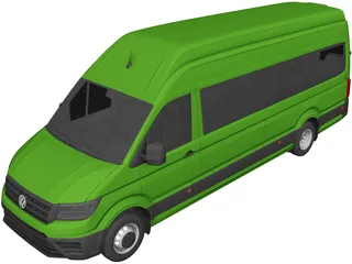Volkswagen Crafter Passenger Van (2018) 3D Model 3D Preview