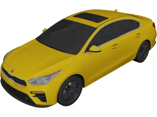 Kia Forte (2019) 3D Model
