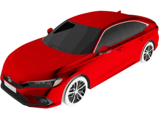 Honda Civic Sedan (2022) 3D Model