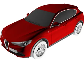 Alfa Romeo Stelvio TI (2020) 3D Model