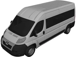 Peugeot Boxer Passenger Van (2006) 3D Model