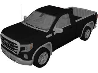 GMC Sierra Reg SLE 1500 (2020) 3D Model