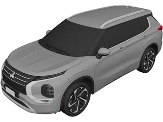 Mitsubishi Outlander (2022) 3D Model