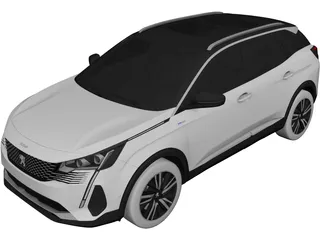Peugeot 3008 (2021) 3D Model 3D Preview