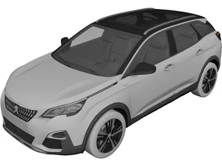 Peugeot 3008 (2019) 3D Model