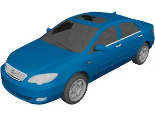 BYD F3 (2013) 3D Model