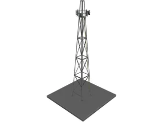 Cellular Tower 3D Model