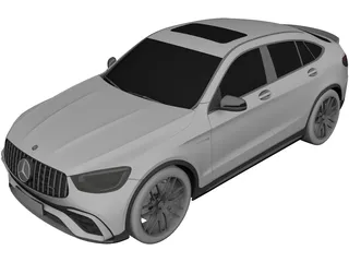 Mercedes-Benz GLC63S AMG Coupe (2020) 3D Model