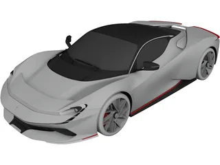 Automobili Pininfarina Battista (2020) 3D Model 3D Preview