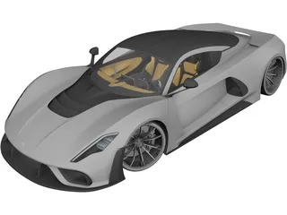Hennesey Venom F5 (2022) 3D Model