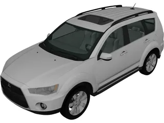 Mitsubishi Outlander GT (2010) 3D Model