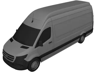 Mercedes-Benz Sprinter Panel Van L4H3 RWD (2019) 3D Model