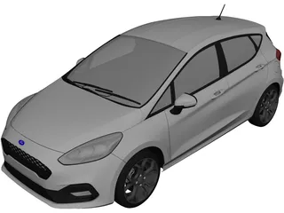 Ford Fiesta Sport (2021) 3D Model