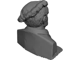 Richard Wagner Bust 3D Model