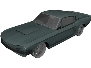 Ford Mustang Shelby GT500 (1967) 3D Model