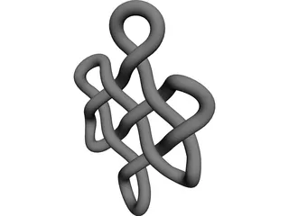 Buddhist Endless Knot 3D Model