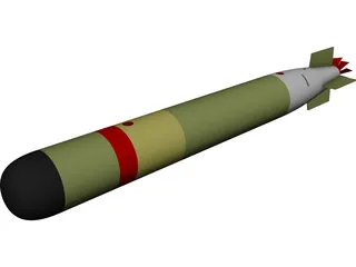 MK54 Torpedo 3D Model