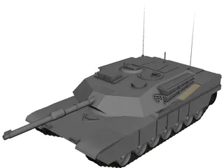 M1A1 Abrams 3D Model 3D Preview