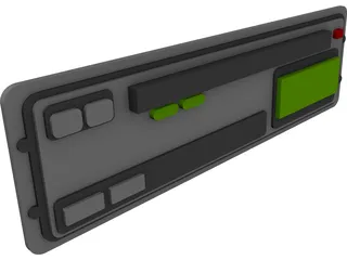 Tachograph for Truck 3D Model