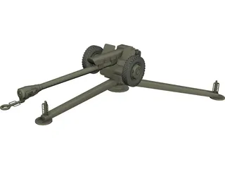 D-30 USSR Howitzer 3D Model