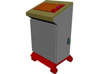 GSI Lumonics MW Classic Series Laser Control Console 3D Model