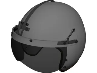 USAF P-4B Flight Helmet 3D Model