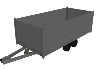 Trailer Anssems Msx 3000 3D Model