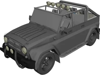 UAZ [Tuned] 3D Model