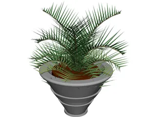 Plant in Vase 3D Model