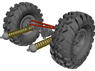 Rockwell Axle 2 1/2 ton 3D Model 3D Preview