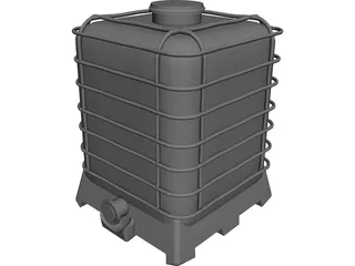 IBC Chemical Bin 3D Model