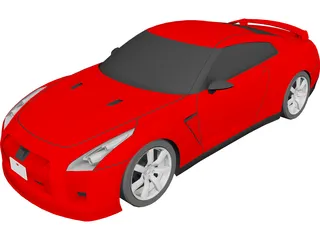 Nissan GT-R (2008) 3D Model