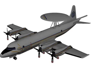 Lockheed P-3 Orion US Customs 3D Model