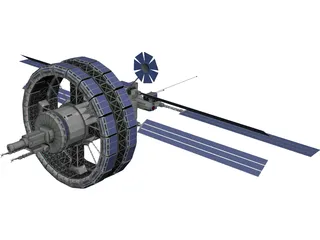 Freedom V Space Station 3D Model