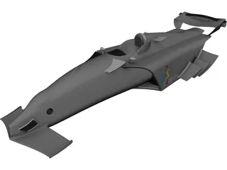 Race Car Body 3D Model