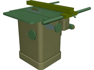 Delta Unisaw Table Saw 3D Model