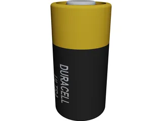 Duracell Battery 6V 3D Model