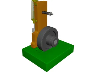 Steam Motor Assembly 3D Model
