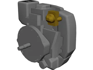 Lawnmower Engine 3D Model